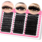 MOONKALI lash clusters 60D-80D-100D trio pack for versatile at-home styling