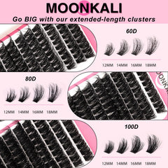 MOONKALI handmade soft clusters provide comfortable wear and volume