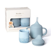Moonkie baby training cup front view for gentle bottle-to-cup transition