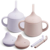 Moonkie first-stage infant cup supports bottle-to-cup transition for babies.