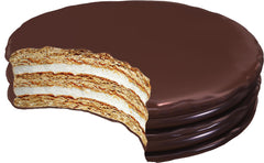 Moon Pie Chocolate Double Decker Pie marshmallow center, fluffy and inviting