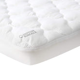 Moonsea pack and play mattress cover in cotton fabric for gentle baby skin.