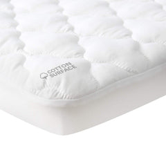 Moonsea pack and play mattress cover in cotton fabric for gentle baby skin.