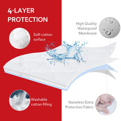 Moonsea quilted soft padding adds comfort for playtime and naptime.