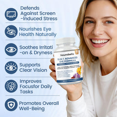 MORANDEE Neurobella 15-in-1 packaging emphasizing comprehensive eye nutrition options