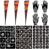 Moricher henna cones set for quick at-home body art.