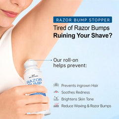Morovan Razor Bumps Serum being applied with fast-absorbing texture for daily use