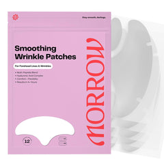Morrow peptide forehead patches packaging shown for easy nighttime use.