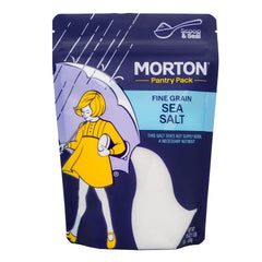 Morton Fine Sea Salt crystals dissolve quickly for marinades.