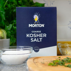Morton kosher salt rim for a clean salt edge on beverages