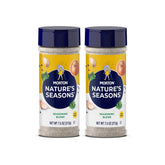 Morton Nature's Seasons seven-point-five-ounce bottle front view, versatile no-MSG seasoning for lighter meals.