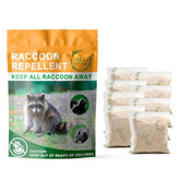 Mosquashield natural raccoon granules 8-pack ready for outdoor use near trash bins