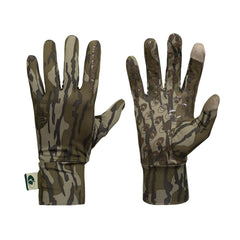 Mossy Oak lightweight youth hunting gloves for kids on bow offer a durable non-slip grip.