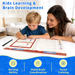 Mossytales 3D Grooved Paths guide correct letter formation for beginners.