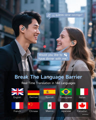 Mosyxe AI Translation Earbuds 20mm drivers deliver rich HD sound.