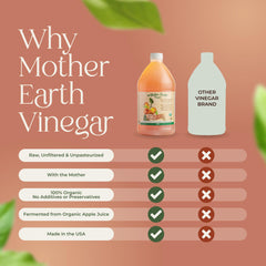 Mother Earth organic apples close-up shows fresh pressed ingredients.