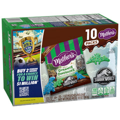 Mother's chocolatey dynamite dinosaurs cookies in dinosaur shapes for party snacks