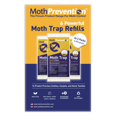 MothPrevention six-strip refill pack ready for multiple closet applications.