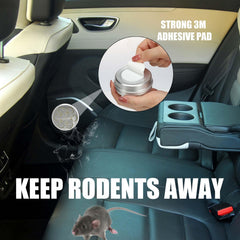 Motrapso repellent in a garage protects enclosed spaces from rodents.