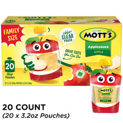 Mott's vitamin C boost in every pouch supports a tasty daily routine.