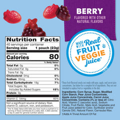 Close-up of colorful Mott's gummies highlighting berry flavors.