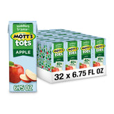Mott's For Tots Apple juice bottle pour, toddler-friendly grip for easy sip