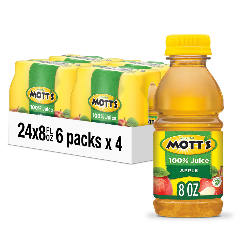 Mott's Original Apple Juice bottle ready for a refreshing 8 oz serving