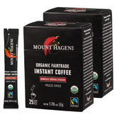 Mount Hagen instant coffee sticks displayed for travel and quick caffeine