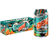 Mountain Dew Baja Cabo Citrus Zero Sugar cans in a multi-pack for easy refreshment.