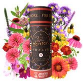 Mountain Valley Save The Monarchs Shaker overview with a 2 oz seed pack for easy sowing.