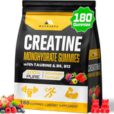 Moursope Creatine Monohydrate Gummies bottle for daily workout support and convenient intake