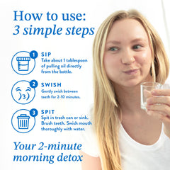 Mouthology gum health emphasis with oil pulling for oral care
