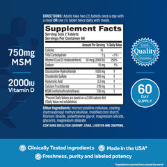 Move Free Advanced vitamin D3 tablets highlight bone health benefits.