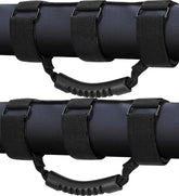 Moveland grab handle on roll bar offers secure entry grip for Jeep