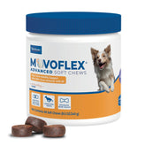 Movoflex advanced soft chews bottle front for daily joint support.