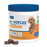 MOVOFLEX Advanced Soft Chews hip joint bottle supports mobility.
