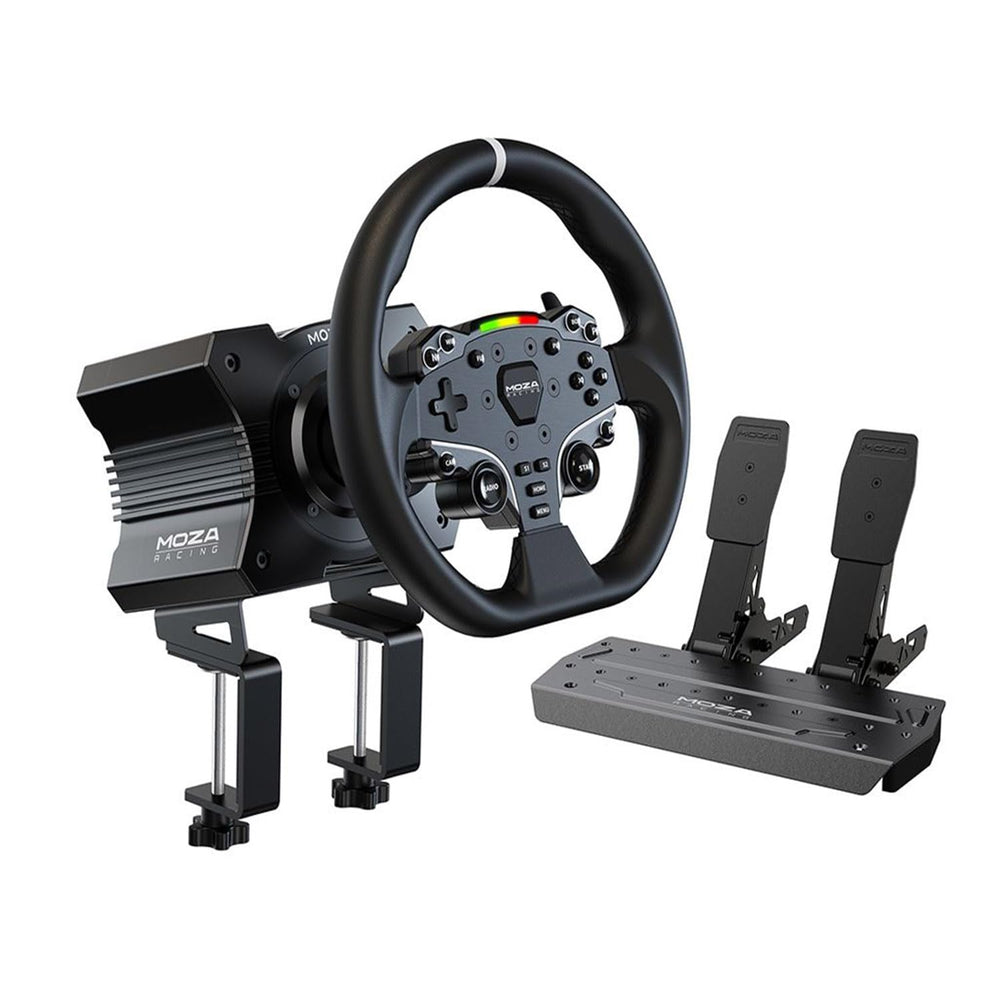 MOZA R5 Direct Drive Base delivering precise, responsive steering for immersive sim racing