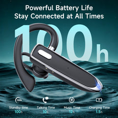 MOZC 800mAh charging case extends playtime for long workdays and travel.