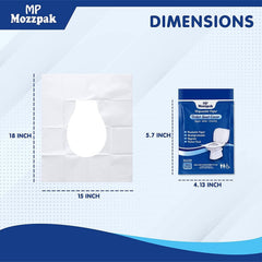 MP MOZZPAK 100-piece flushable covers for public restrooms