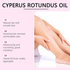 MQN Cyperus Rotundus oil ingredient highlight emphasizing growth slow-down