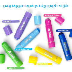Gentle, washable formula rinses clean after bath playtime.