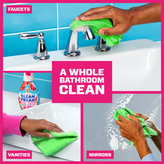 MR CLEAN Clean Freak foaming action shown on grime for deep clean.