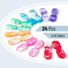 Bright marble-pattern erasers from Mr. Pen add color to pencils and art.