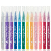 Mr. Pen Glitter Markers 12-pack in assorted colors for vibrant shimmering accents on paper