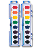 Mr. Pen washable watercolors 2-pack display for vibrant color options and easy cleanup