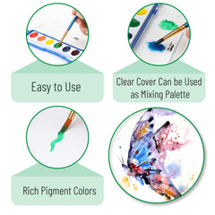 Soft-bristled brush from Mr. Pen delivers smooth, controlled strokes