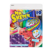 Mr. Sketch Scented Stix 10-pack close-up showing vibrant markers for scented creativity.