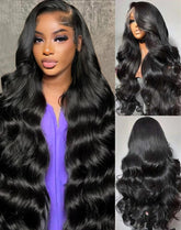 MrBoyce 30 inch body wave lace front wig with natural hairline for versatile styling