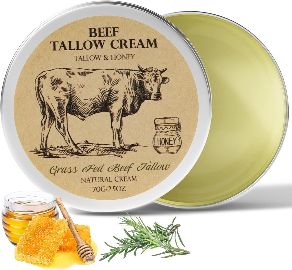 MROUVIK beef tallow skin jar with rich, nourishing balm for hydration