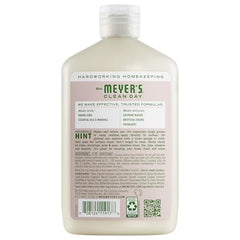 Mrs. Meyer's Baking Soda Cream Cleaner on sink with gentle scrub and shine